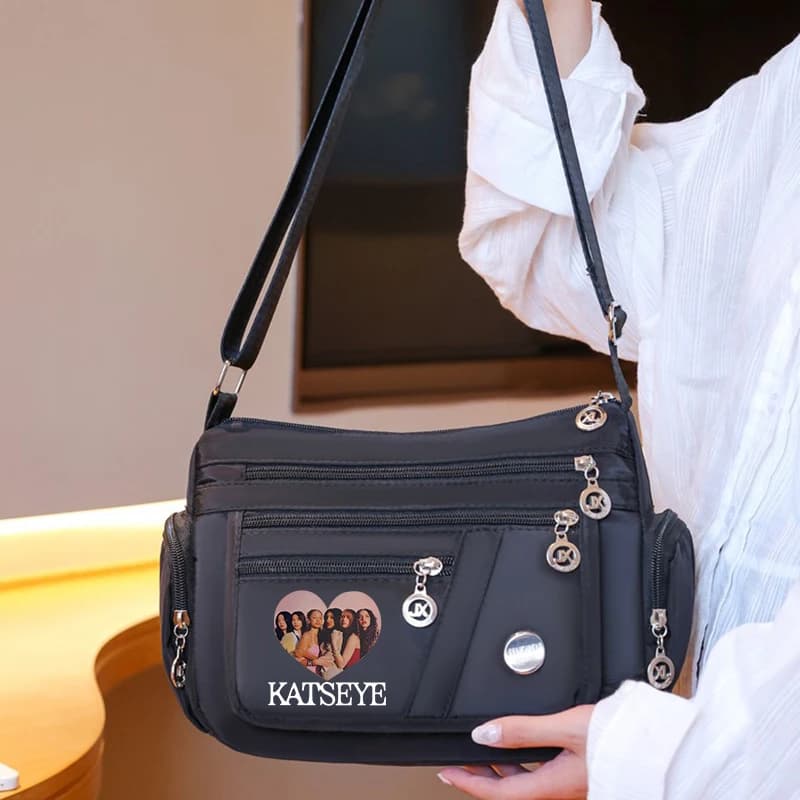 Fashion K POP K-KATSEYE Women's Shoulderbag Girl Cute Large Capacity Crossbody Bags Multi-layer Handbag Commuter Storage Bag New