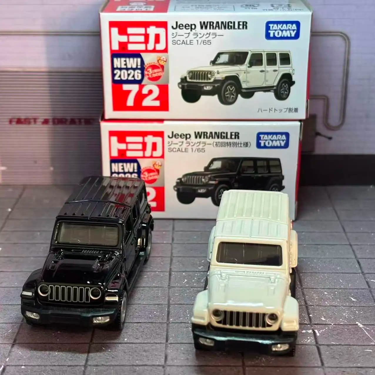 Takara Tomy Tomica N. Modellino Auto Jeep Wrangler 72 in Metal Pressofuso, Collection Static in League, Exhibition, Gift for Boys
