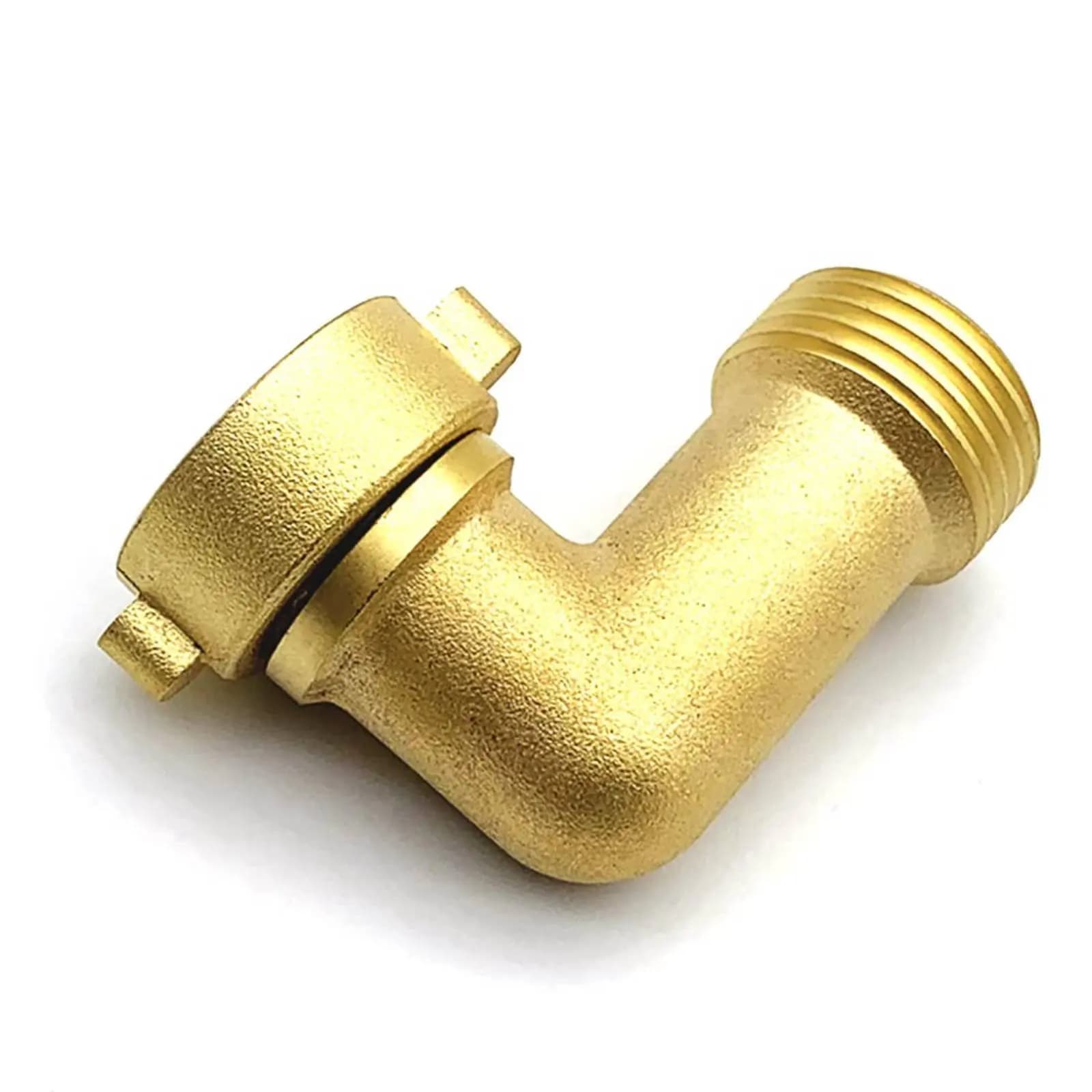 Gomito Girevole in Ottone a 90 Gradi per Tubo Flessibile, Anti-Perdita, Resistente per Esterni e Giardino