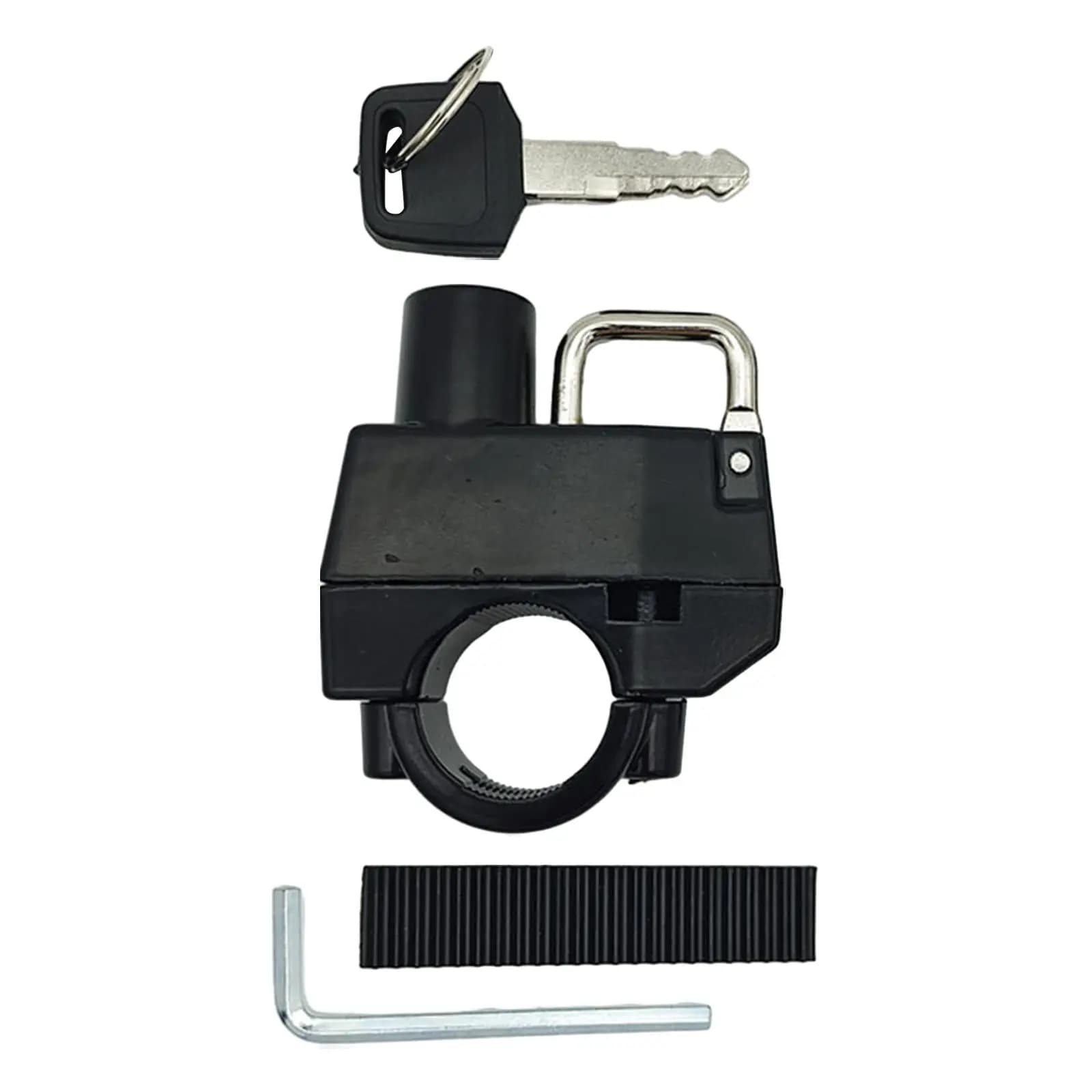Motorcycle helmet padlock for mounting 2 keys Easy to install Anti-loss for motorcycle Scooter Electric vehicles Road Bike