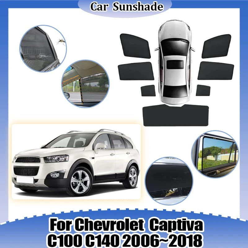 Per Chevrolet Captiva C100 C140 2006~2018 Parasole per Parabrezza, Visiera per Finestrino Traspirante, Rete Anti-zanzare, Accessori Auto