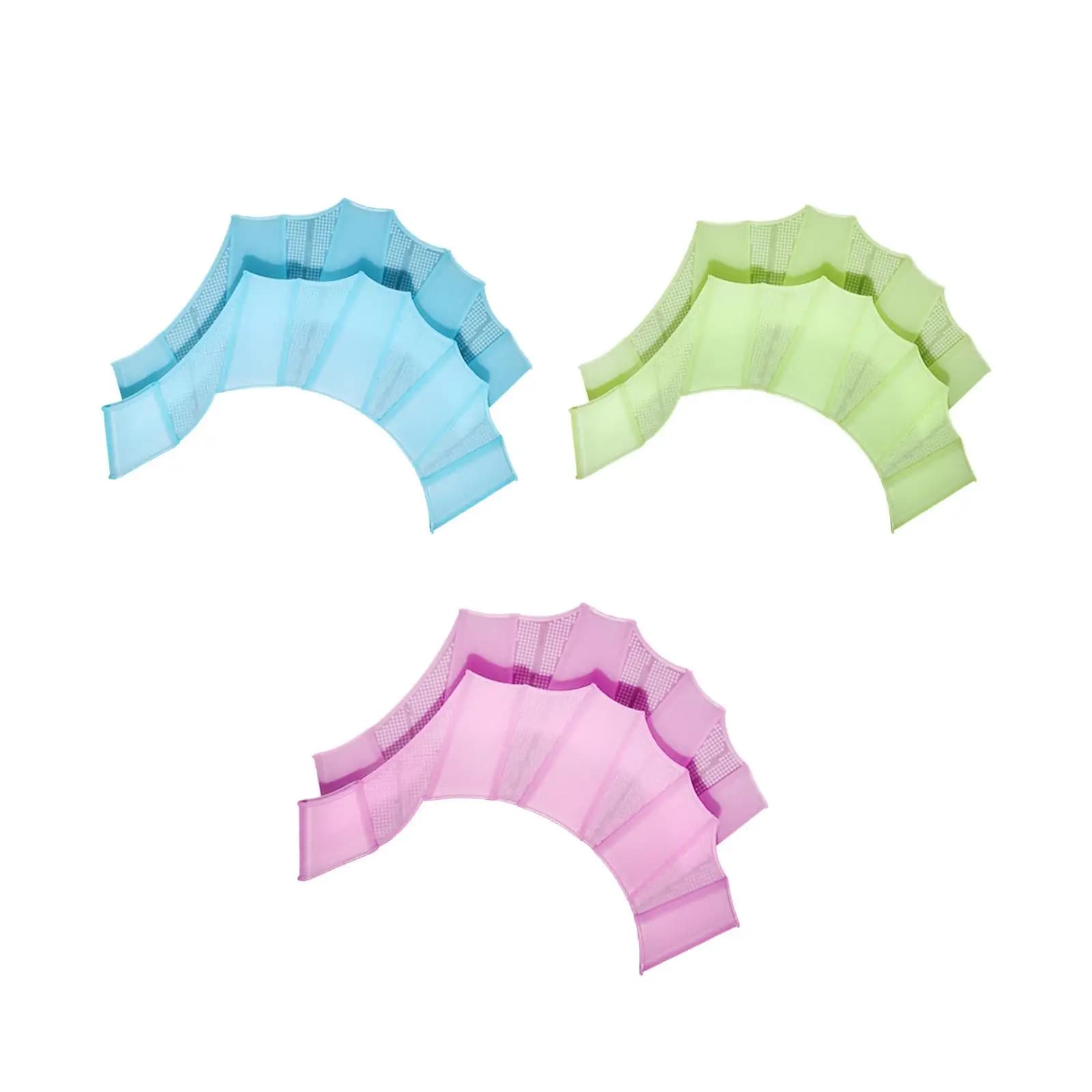 Pinne da Nuoto in Silicone a Forma di Mano, Accessori per Allenamento in Piscina per Adulti, Esercizio e Snorkeling