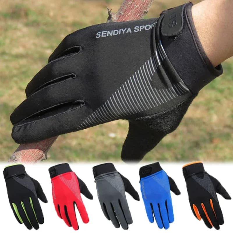 Guanti touch screen in seta di ghiaccio traspirante per uomo donna Guanti elastici anti-silp per sport all'aria aperta Guanti da moto con dita intere