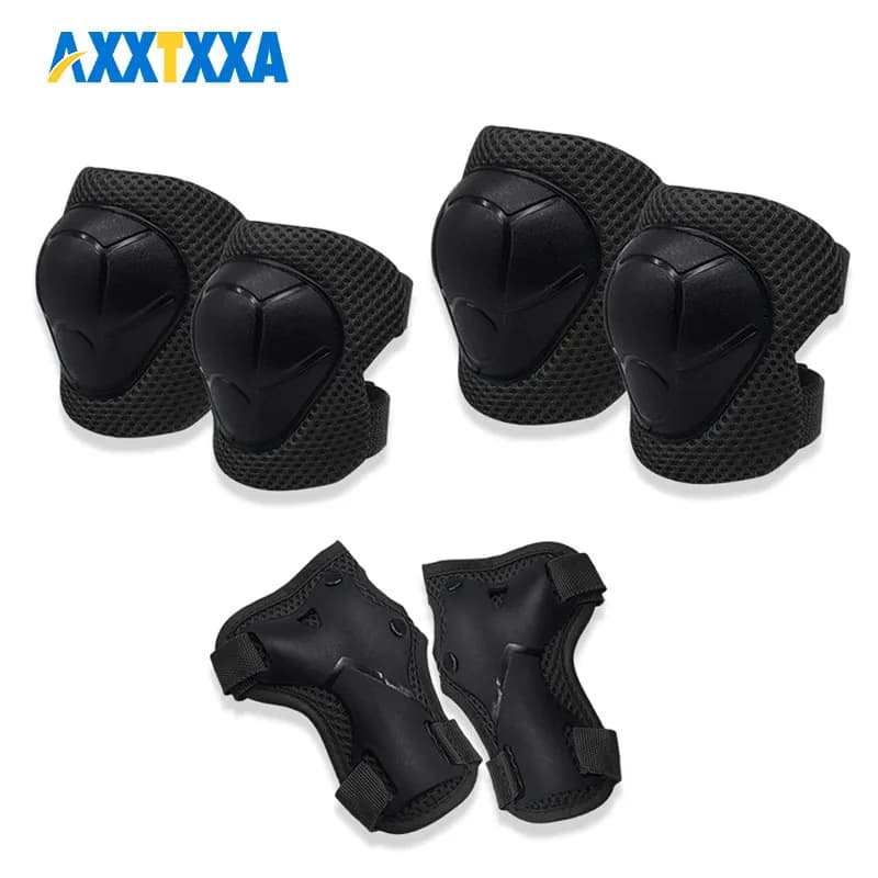 Set di equipaggiamento protettivo per bambini Ginocchiere per bambini Ginocchiere e gomitiere con protezioni per il polso 3 in 1 per pattinaggio Ciclismo Bici Rollerblading