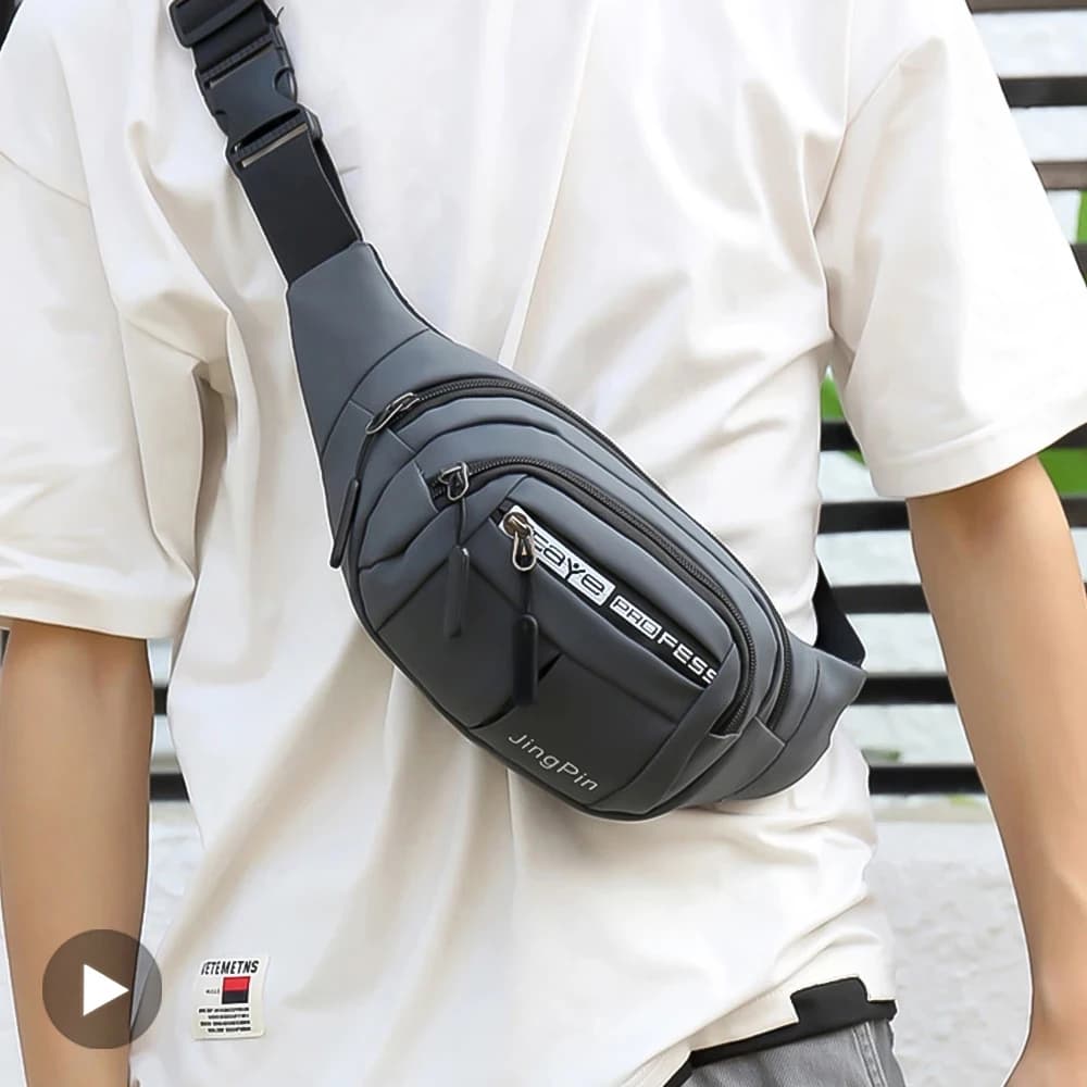 Uomo Donna Cintura Marsupio Marsupio impermeabile per uomo Bum Kangaroo Hip Bag Pancia Croce Banana Borsa a tracolla Canguro