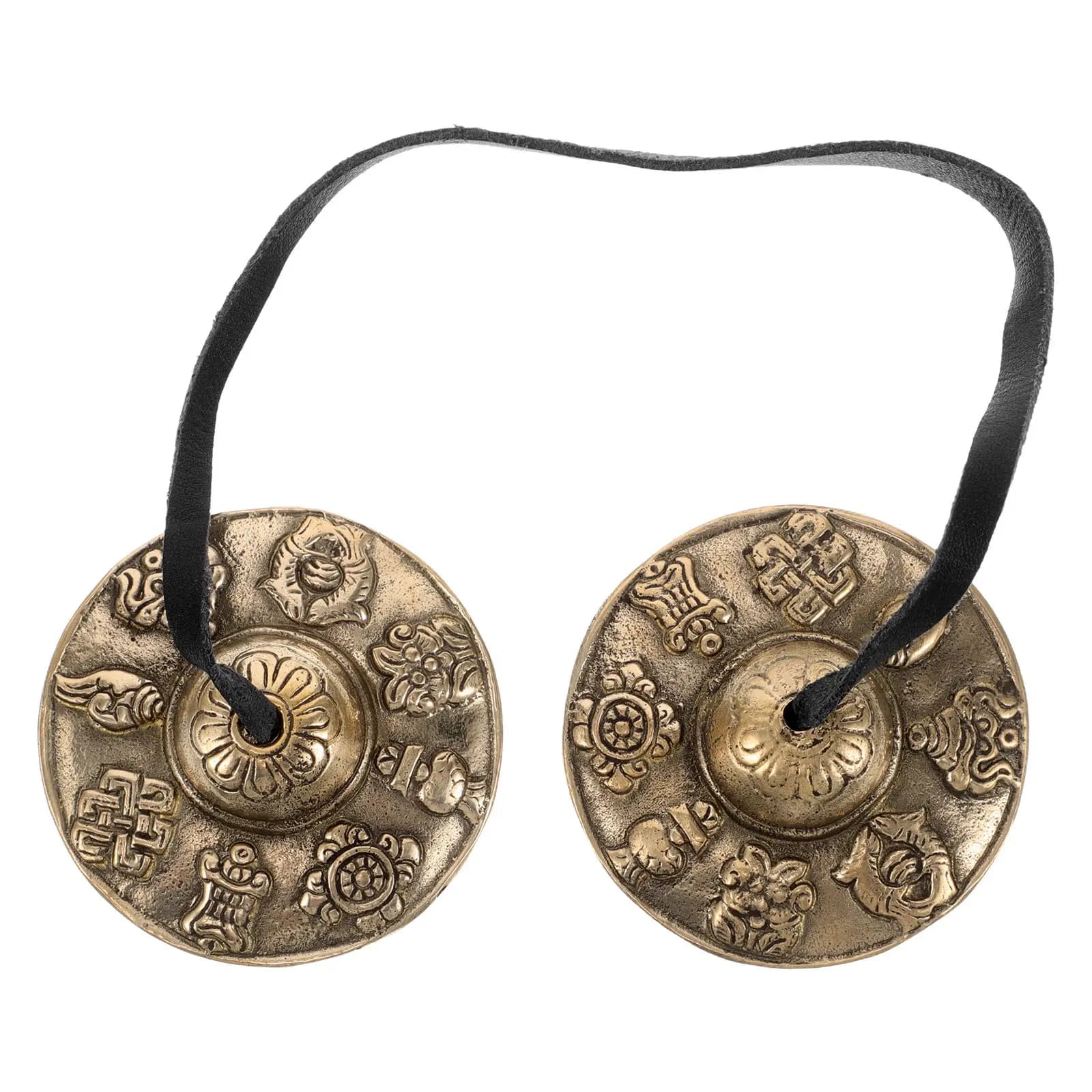 1Pair Tibetan Tingsha Bells Brass Meditation Cymbals Sound Chimes for Yoga Mindfulness Relaxation Therapy Finger Cymbals