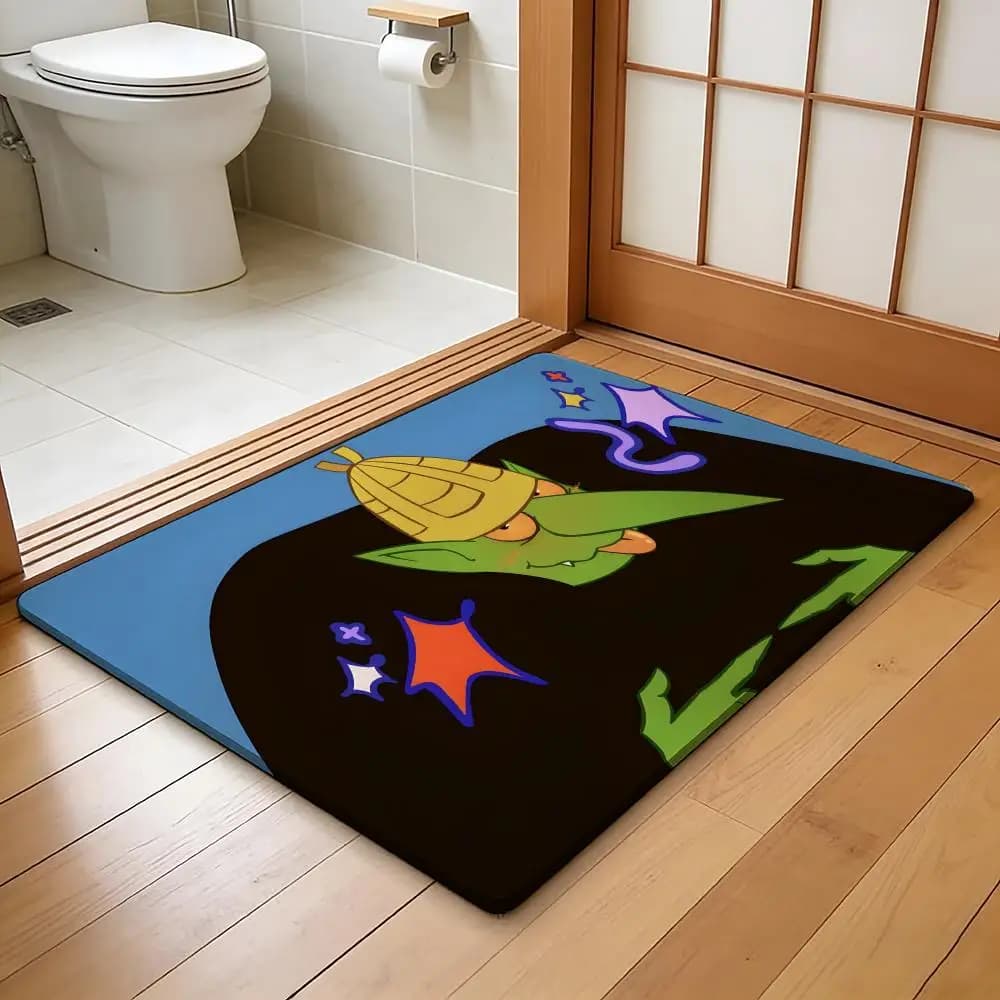 ANIME B-Big Muzzy Tappetino assorbente per pavimento, tappeto antiscivolo per l'ingresso, per bagni, servizi igienici e toilette