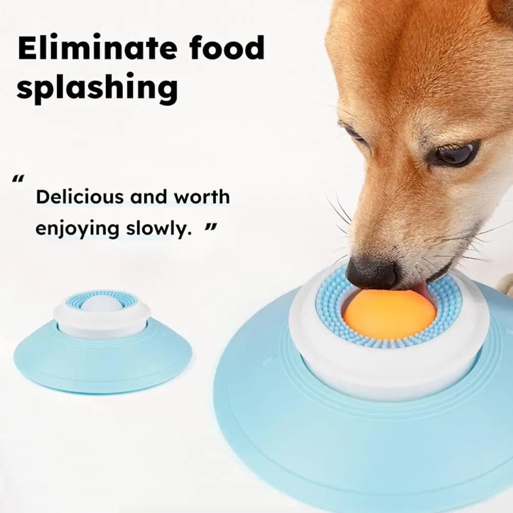 Ciotole giocattolo per erogazione di cibo per cani e gatti, piatti per leccare animali domestici, pulire la lingua, giocattoli per annullare, cani ad alimentazione lenta