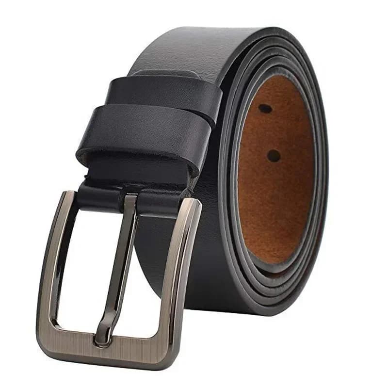 Men Plus Size 110cm 120cm High Quality Genuine Leather Belt Luxury Designer Cowskin Fashion Casual Daily Jeans Waist Strap