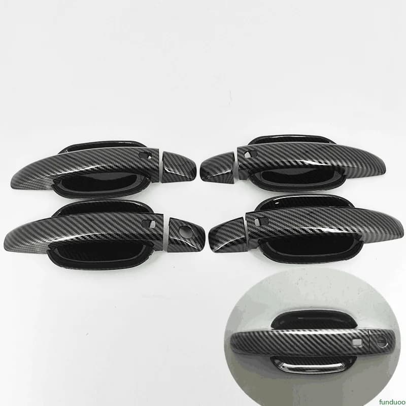 Autoadesivo della copertura della maniglia della portiera dell'auto in fibra di carbonio cromato per Audi Q5 2008 2009 2010 2011 2012 2013 2014 2015 2016 accessori per lo Styling