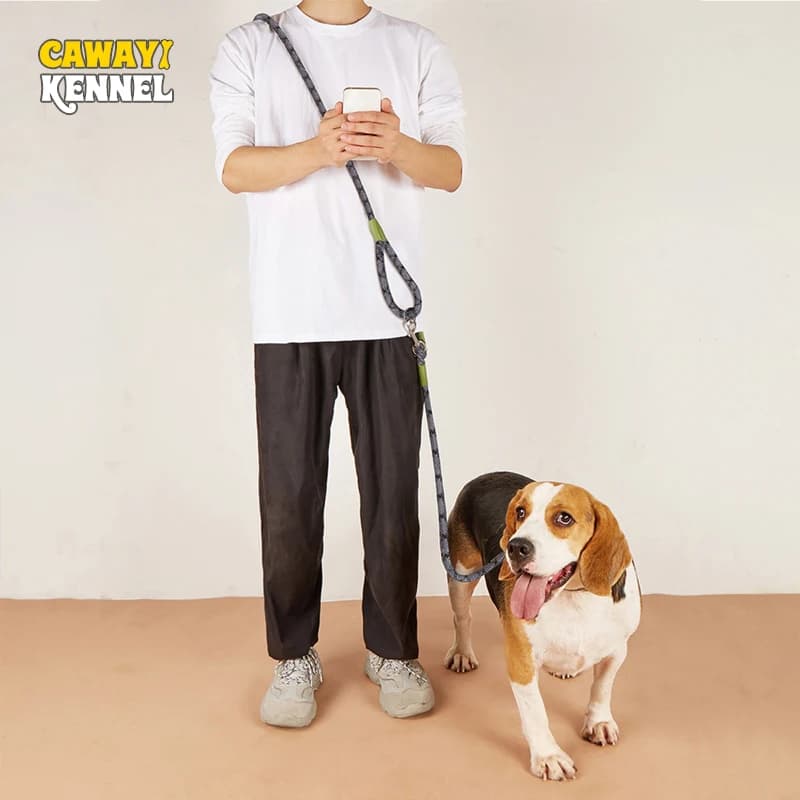 Reflective Nylon Guigrees Dog Chain Traction Cord Lead For Running Hands Free Small Dog Cord Chain Large Medium Chihuahua