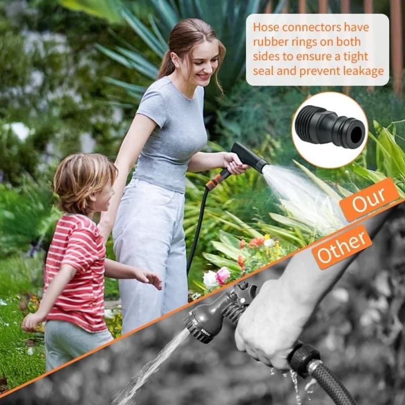 1 Pezzo Raccordo Rapido per Tubo da Giardino G1/2 con Filettatura Esterna, Adattatore per Rubinetto in ABS per Cucina e Giardino