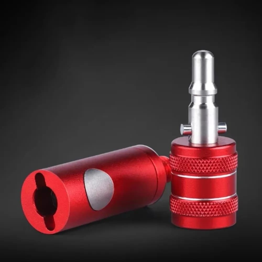 8mm Interface Landing Net Head Adapter Aluminum Alloy Anti-rotation Quick Release Net Connector Fishing Gear Accessories