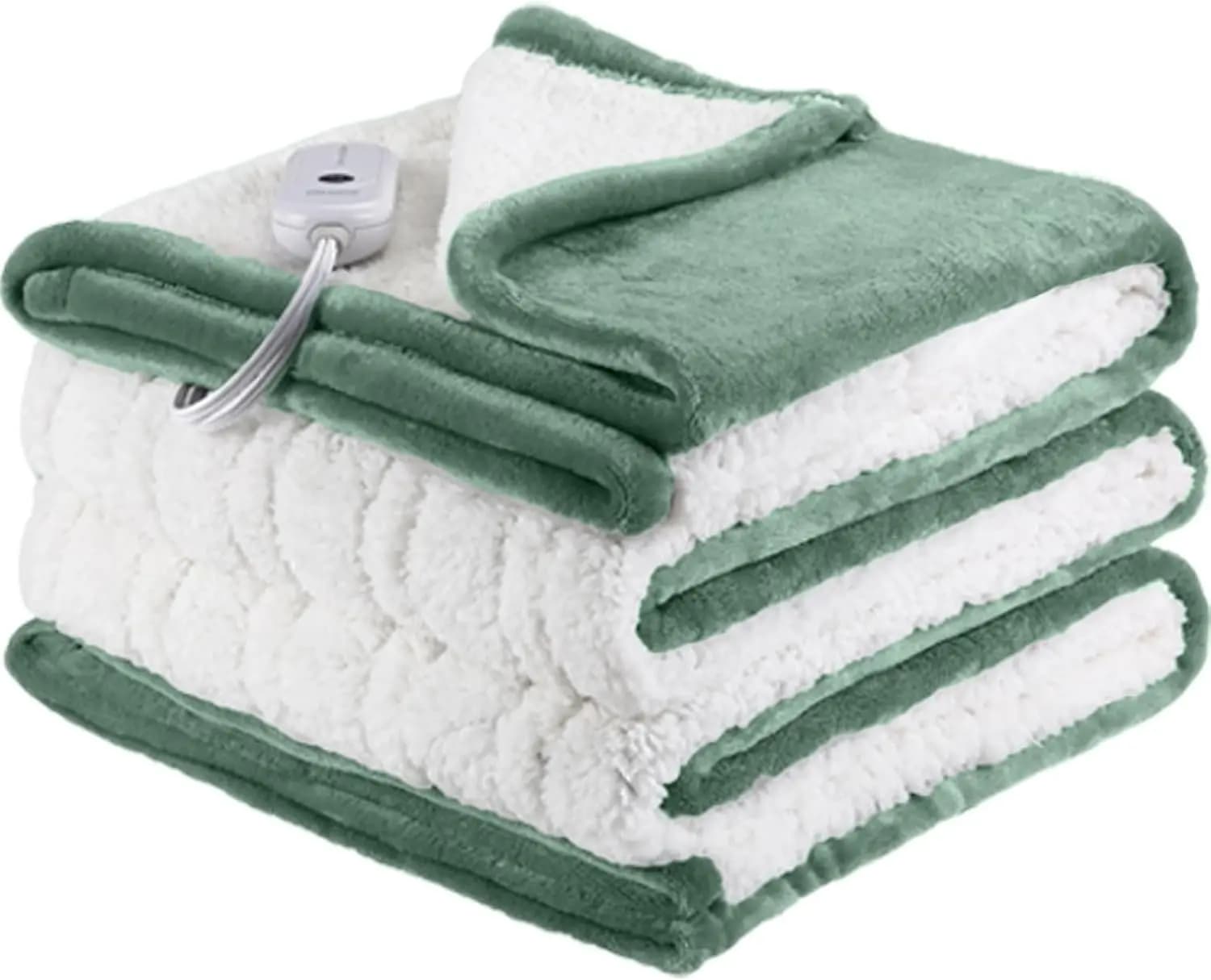 Coperta riscaldata elettrica doppia dimensione, 62x84 pollici con 5 livelli di calore e spegnimento automatico, certificata ETL per un uso sicuro