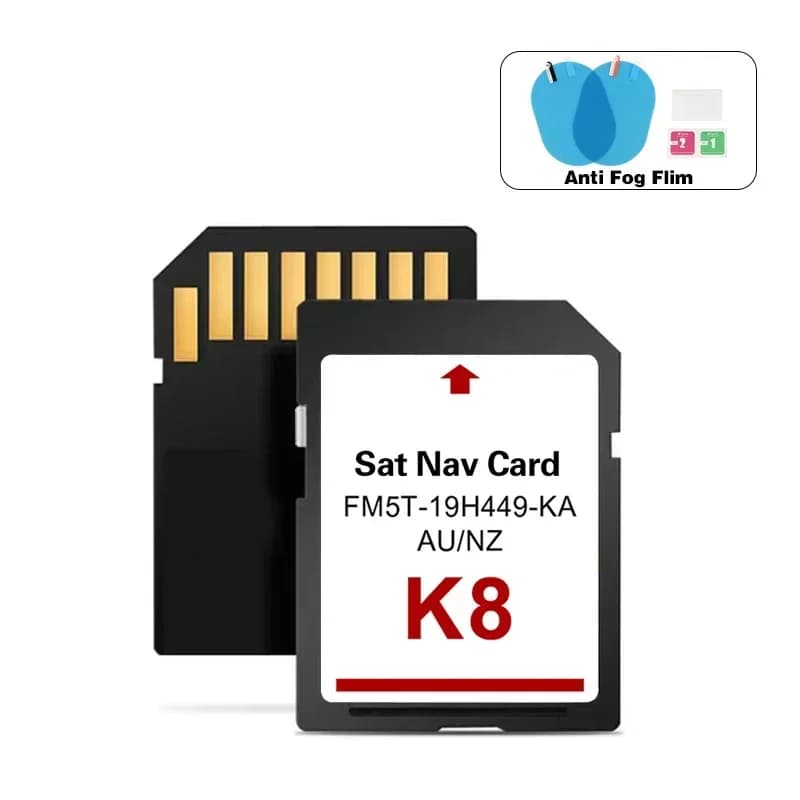 Per Ford Sync2 Multimedia Navigazione Focus Mondeo Auto K8 Mappe GPS AU NZ mappa 2022 Sat Nav Scheda SD 8GB Accessori FM5T-19H449-KA