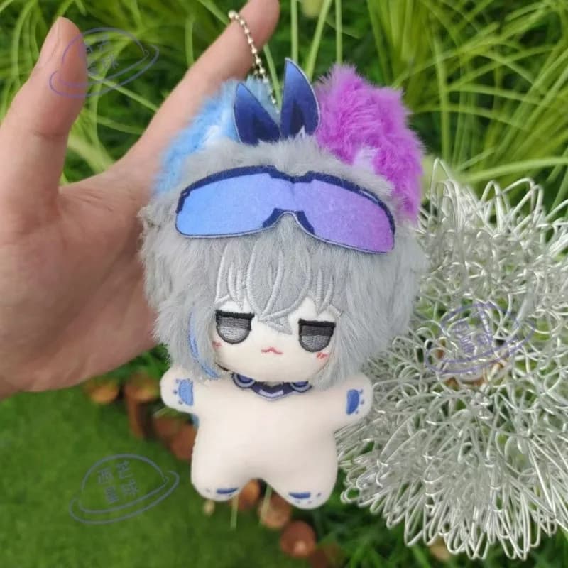 10CM Honkai: Star Rail Argento Lupo Stella marina Corpo Peluche Bambola Cartone animato Peluche Regalo Portachiavi Ciondolo Regalo di Natale