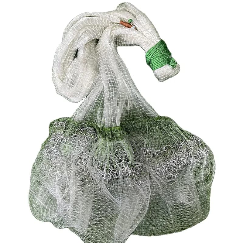 10FT 3/8'SQ Lead Chain Cast Net Throwing Bottom Pocket Cast Net Fishing Cast Net for Sale