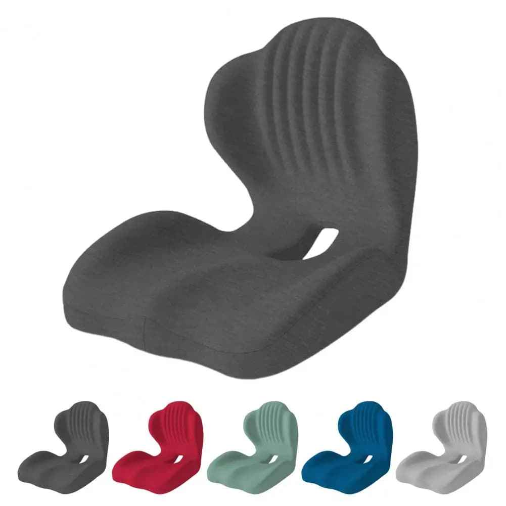 Cuscino del sedile per sedia da ufficio Cuscino del sedile a forma di L Cuscino del sedile ergonomico in memory foam con supporto per la schiena per alleviare lo stress
