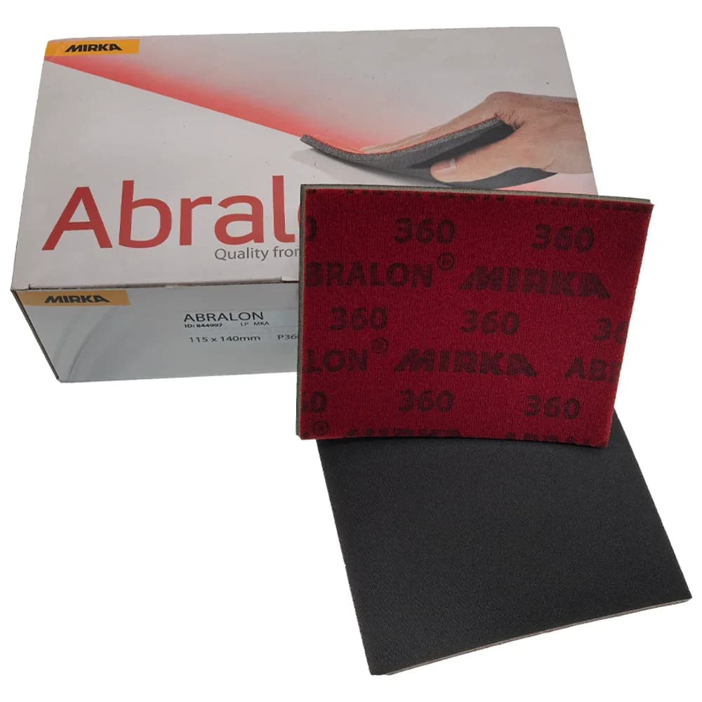 5/10/20 pcs 360 grit Mirka Abralon disc abrasive sponge sandpaper 115x140mm foam wet dry abrasive block for furniture wood car