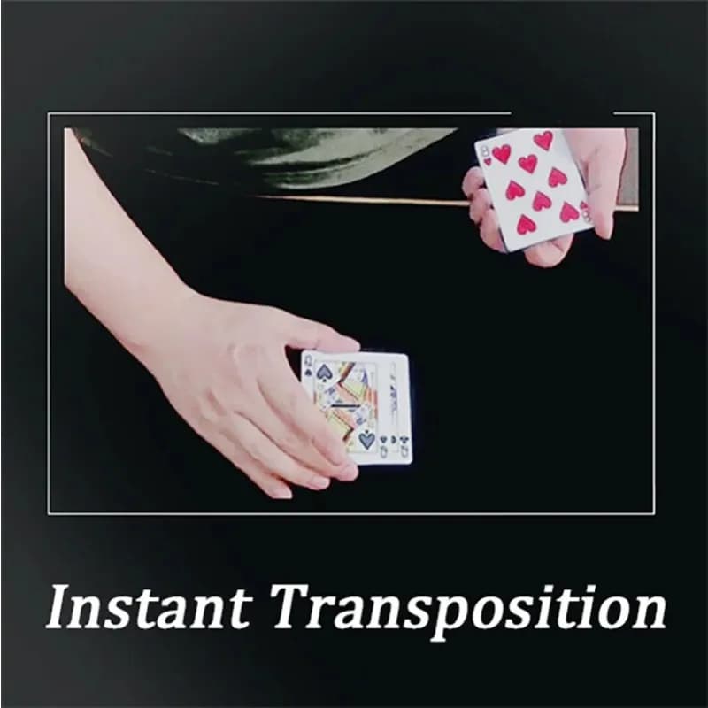 Riconoscimento istantaneo trucchi magici carta da gioco cambia posizione Close Up Street Illusion Gimmick Mentalism Puzzle Toy Magia Card