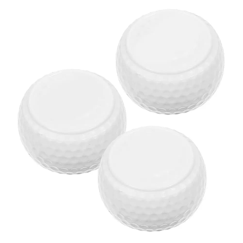Set di 3 Palline da Golf Piatte per Allenamento, Accessori per Pratica Indoor e Outdoor, Palline Morbide per un Lancio Stabile
