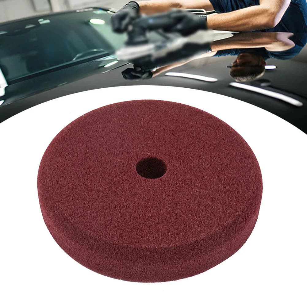 1pc Kit di lucidatura in schiuma da 7 pollici tamponi per lucidatura in spugna accessori per dischi abrasivi per strumenti di lucidatura per lucidatrice per vernice per auto ceretta per auto