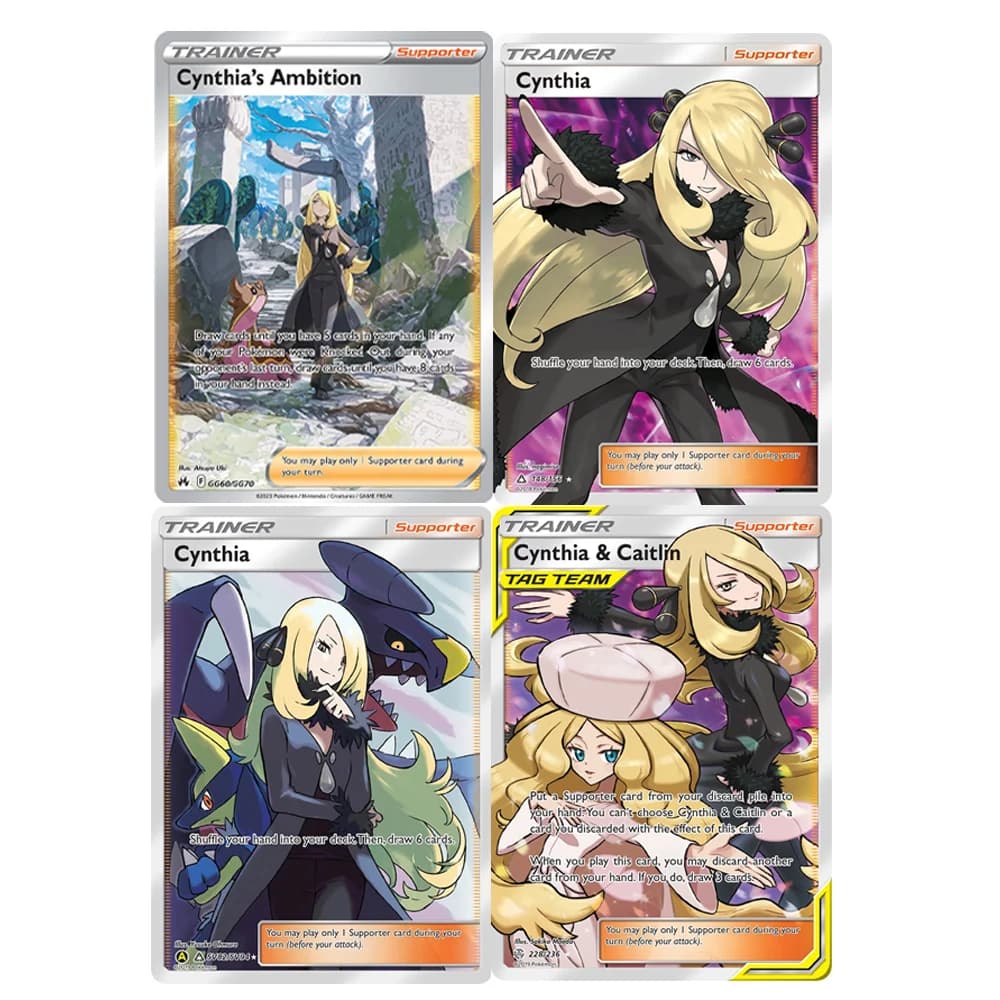 Carte Foil Proxy PKM CYNTHIA & CAITLIN /CYNTHIA &AMBITION Giocattoli Hobby Collezionabili Collezione di giochi Carte Anime PTCG