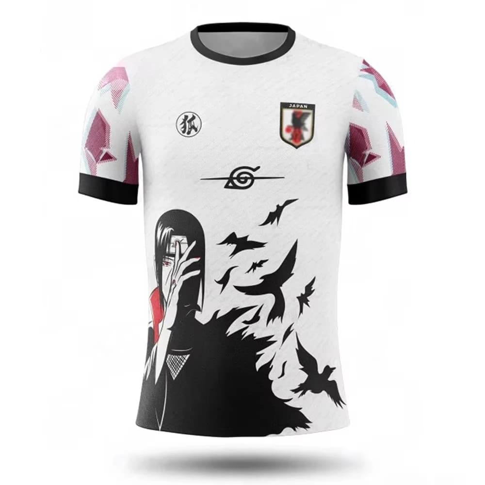 Naruto Akatsuki Itachi Uchiha Anime Japan Football Harajuku Jersey Adult Kids Athleisure T-Shirt Summer Breathable Quick-drying