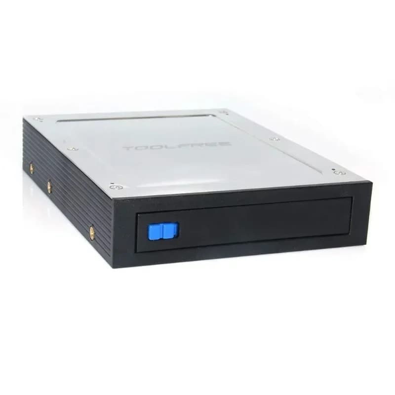 2.5-inch internal floppy bay to 3.5-inch SATA III 6 Gbps Mobile Tray Rack for 2.5" HDD SSD Hard Drive Backplane Case