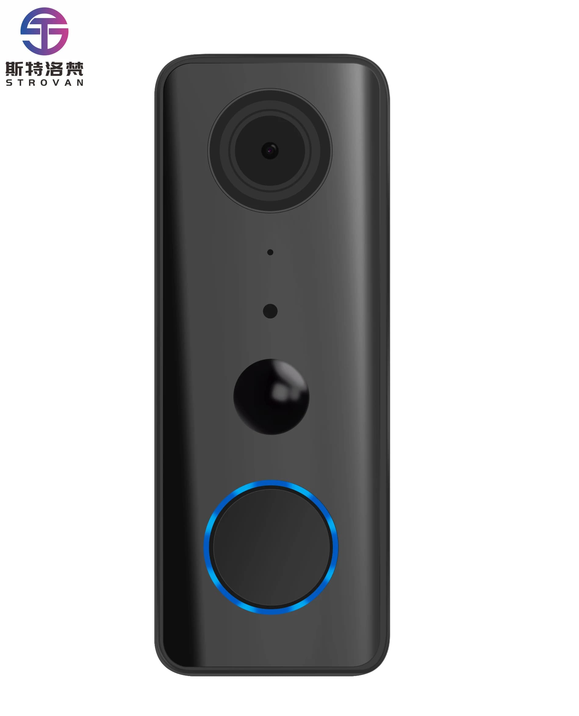 2025 Notte a infrarossi 1080P Smart Video campanello Rilevazione PIR IP65 Campo visivo impermeabile Citofono con conversazione bidirezionale da 135 gradi