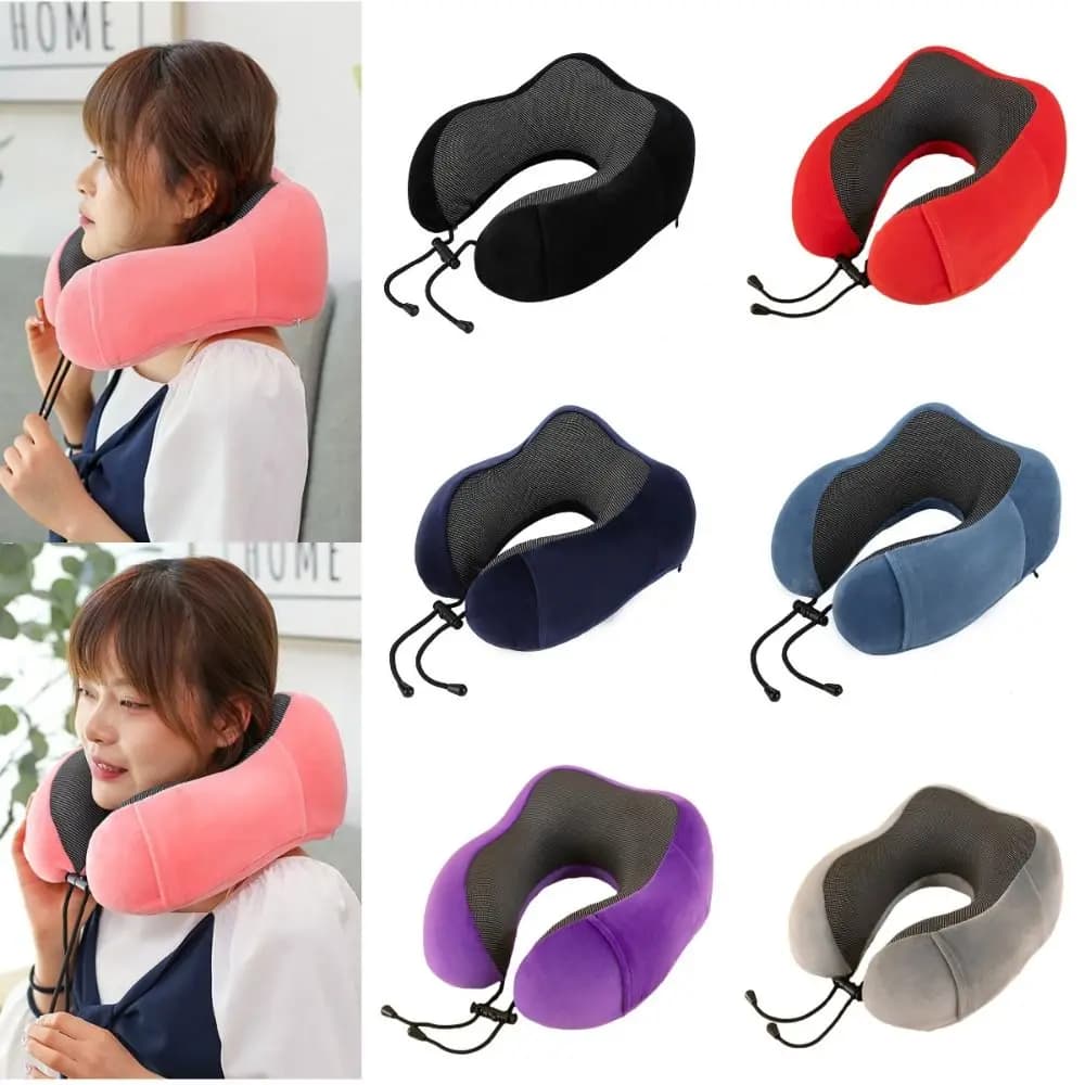 30*25*15 cm Cuscini a forma di U Cuscino di supporto per il collo senza borsa per il trasporto Cuscino in peluche Memory Foam Cuscino per pisolino sanitario cervicale