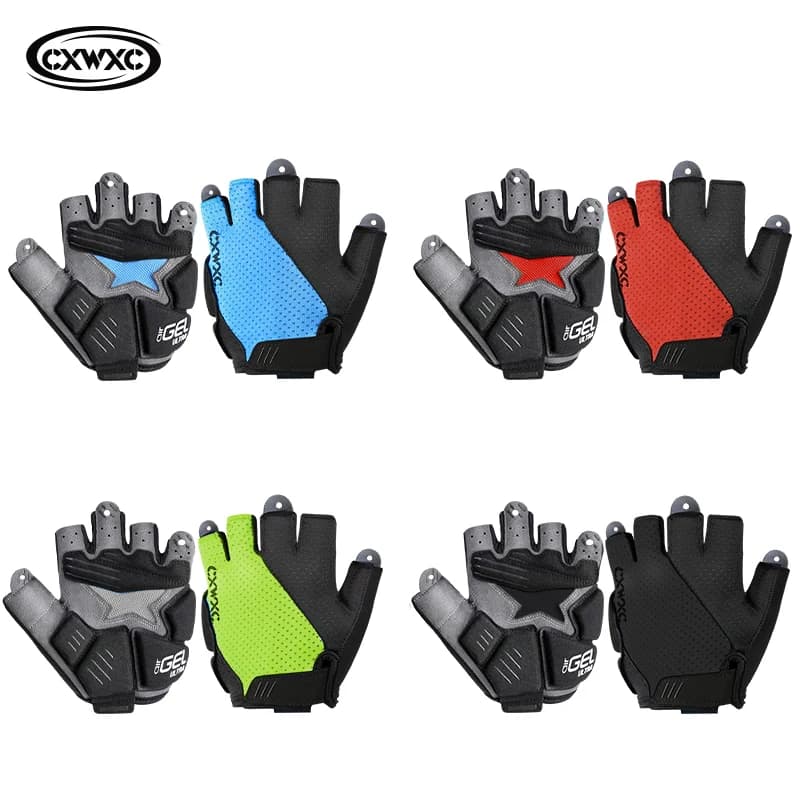 CXWXC Cycling Gloves with Gel Ultra Palm Thick MTB Road Bike Gloves Mid-Stage Fishing Climbing Sports Gloves Shock
