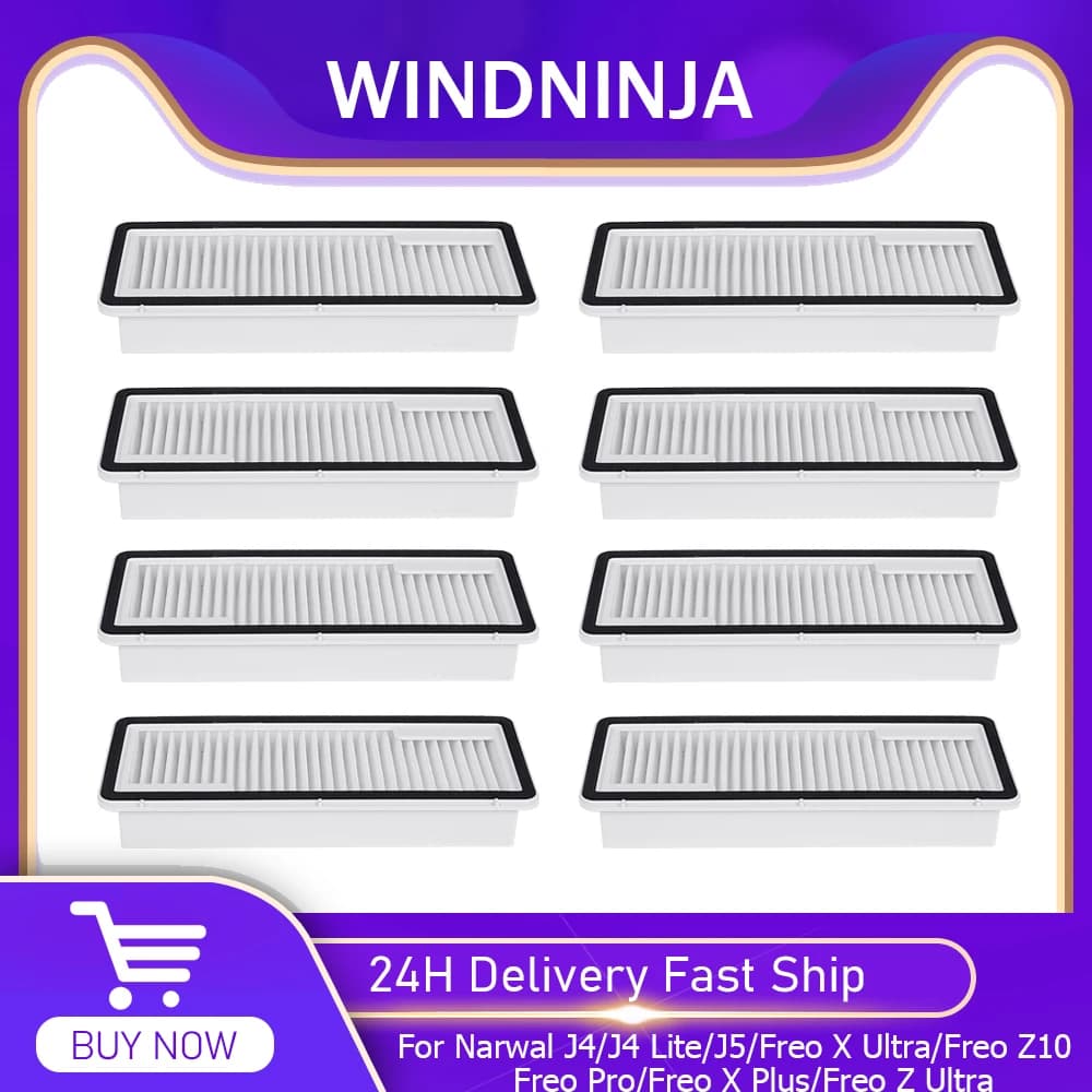 HEPA Filter Spare Parts for Narwal Freo X Ultra/Freo Z10/Freo Pro/Freo X Plus/Freo Z Ultra/J4/J4 Lite/J5 Vacuum Filter Accessory