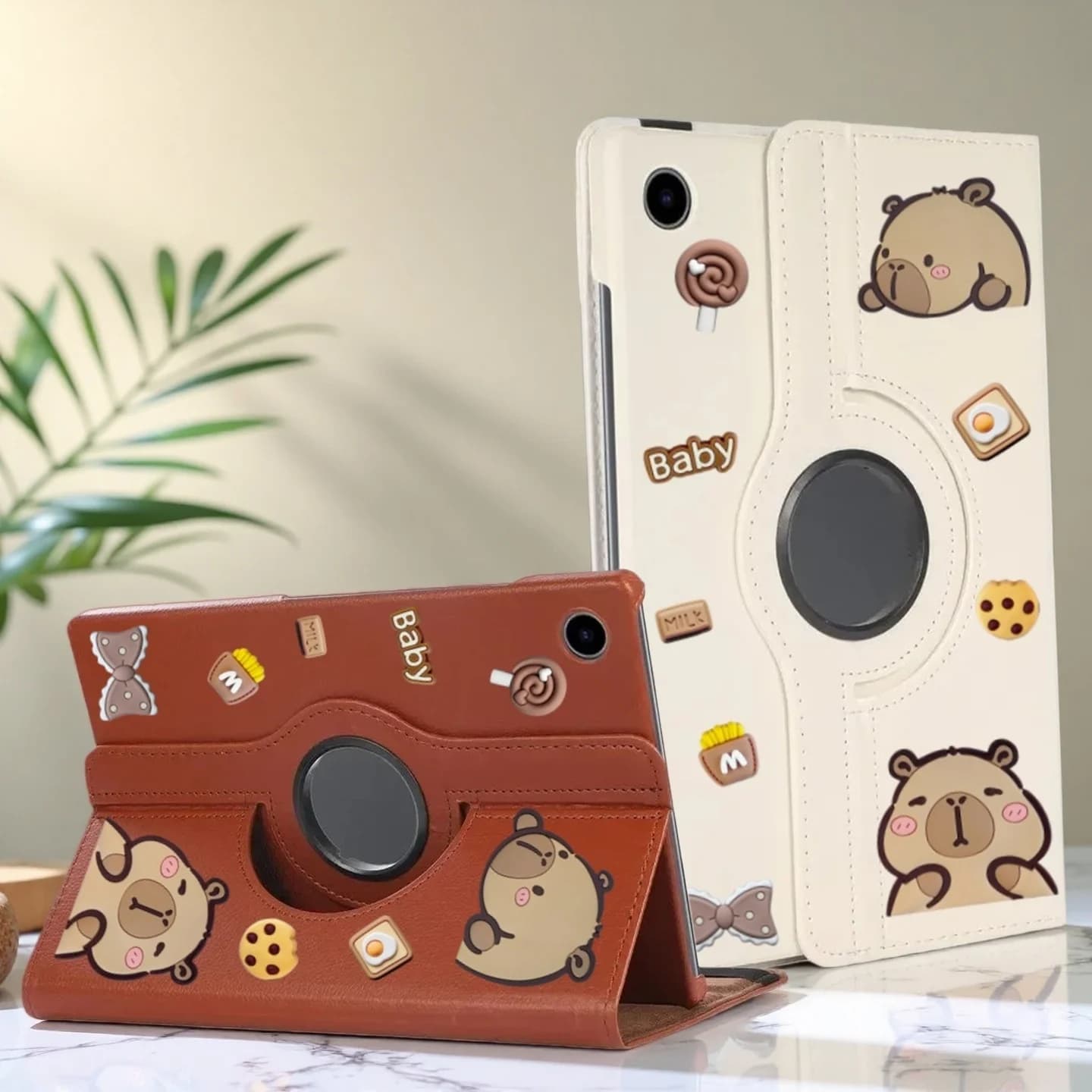 Custodia per Lenovo Xiaoxin Pad 10.6 Pollici/Lenovo Tab M10 Plus 3a Gen (TB-125FU/TB-128FU) Cover per Tablet per Bambini con Cartone Animato 3D Fai-da-Te