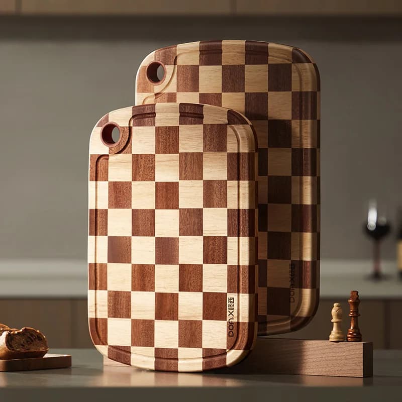 Griglia creativa per scacchiera Tagliere per uso domestico tagliere in mosaico da cucina tagliere ausiliario per alimenti frutta cassa in legno massello plat