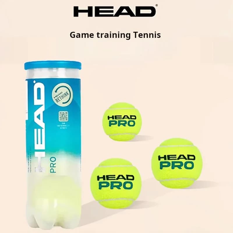 Palla da allenamento per tornei di tennis HEAD PRO, 3 pezzi per può, velocità veloce, buona elasticità, palline durevoli