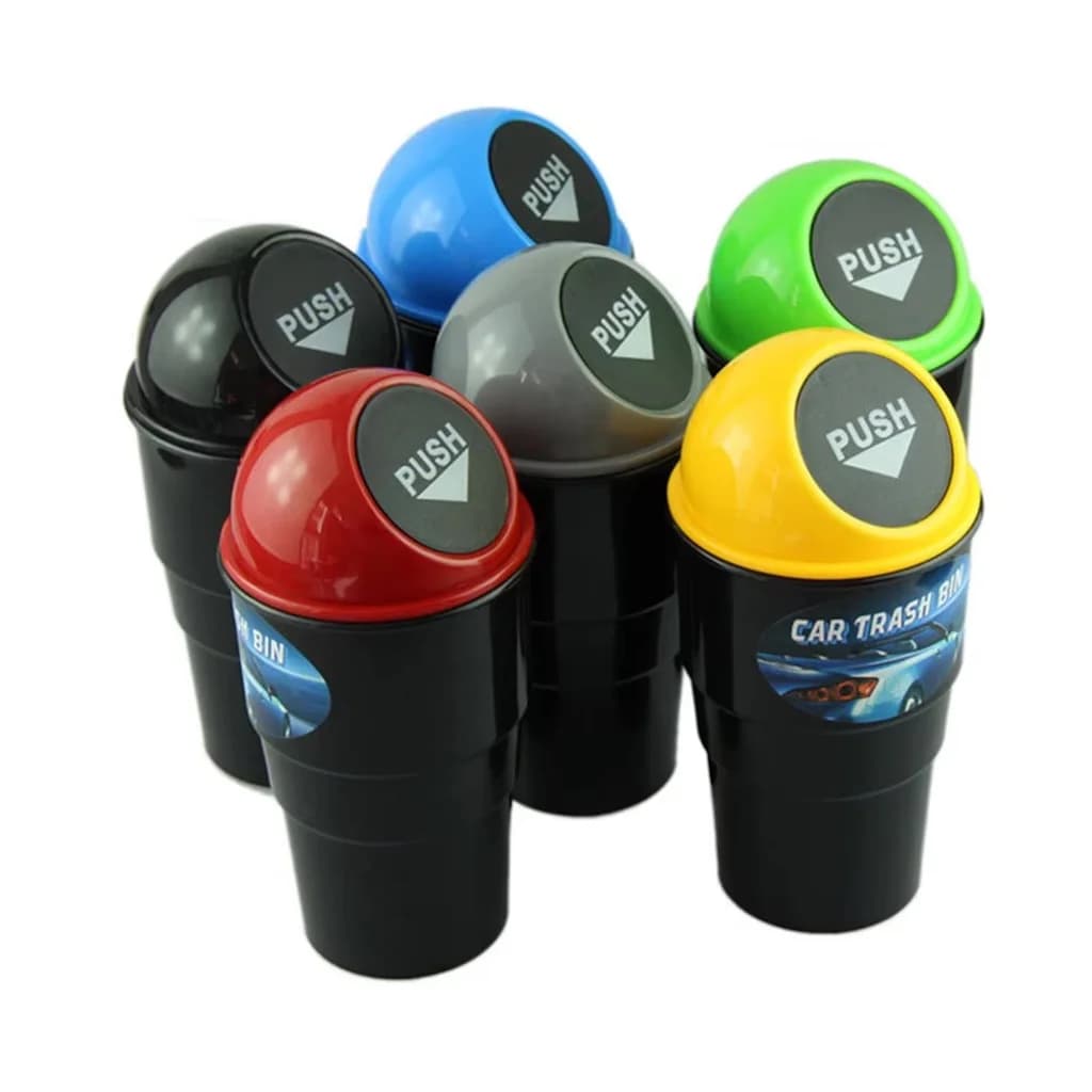 New Car Trash Can Garbage Mini Dust Bin Coin Holder Ashtray Cup Home Office