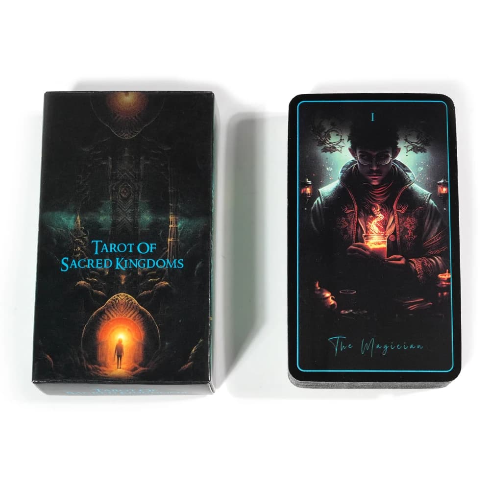 Il Tarocchi dei Regni Sacri Tarocchi Carte 78 Carte Mazzo di Tarocchi Carte Oracle per Risonanza Spirituale ed Energetica Terra Luna Magia