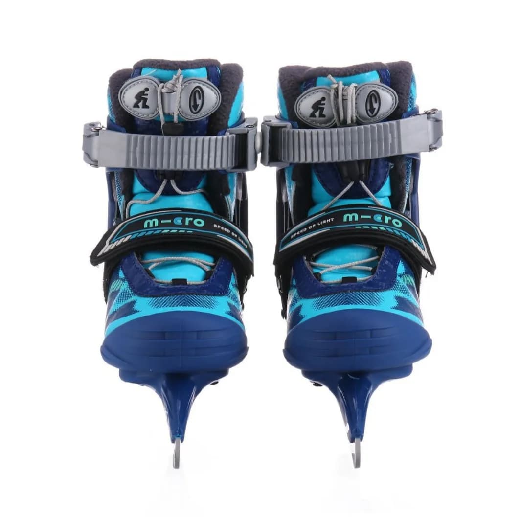 Size Adjustable Kids Ice Skates Stainless Steel Blades Ice Skating Shoes Safe Support Warm Ice Skating Boots for Beginners
