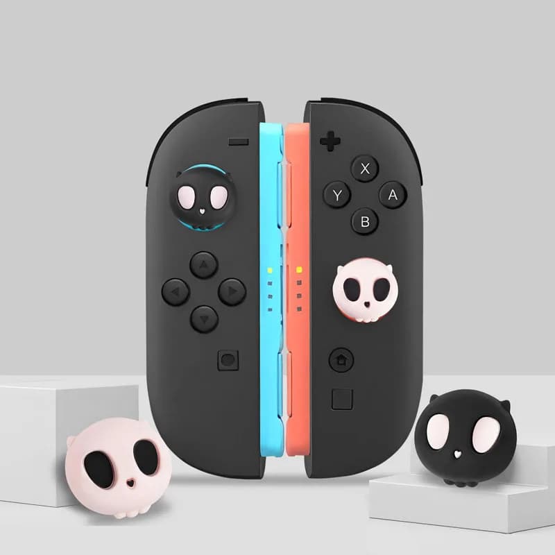 2 Pezzi Copri-Stick in Silicone per Switch 2 Joy-con/NS 2 Pro, Custodia Protettiva per Controller di Gioco NS2