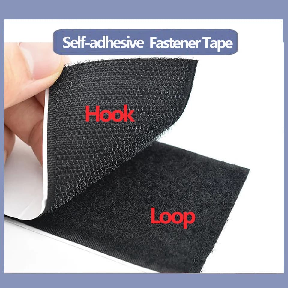 Nastro a strappo 50mm, striscia autoadesiva resistente per uso industriale, chiusura a velcro con retro adesivo per fai da te, artigianato, casa, auto