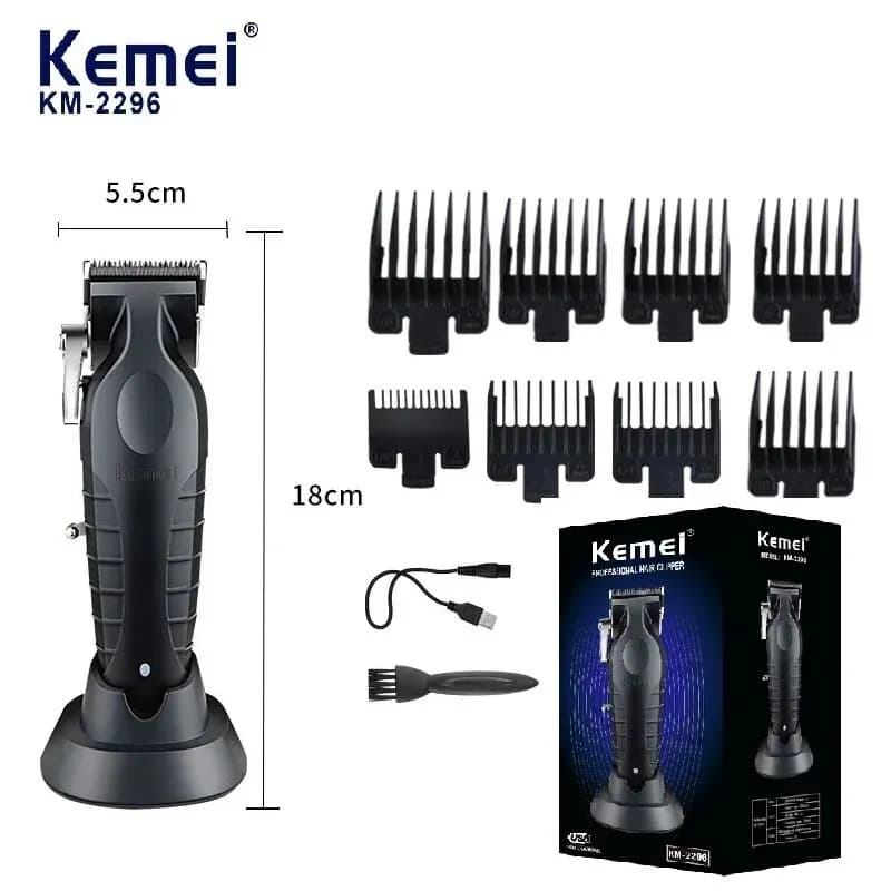 Kemei Tagliacapelli professionale per uomo Kit taglio capelli cavo/cordless Tagliacapelli Barba Trimmer T Blade Barbiere Clippers KM-2296