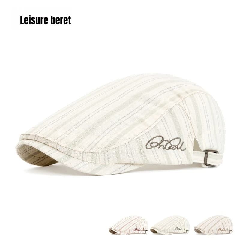 Berretti da strillone da donna a righe casual da 1 pezzo, cappelli da berretto Forword traspiranti antivento per esterni, adatti per le vacanze, l'arredamento, l'abbigliamento quotidiano