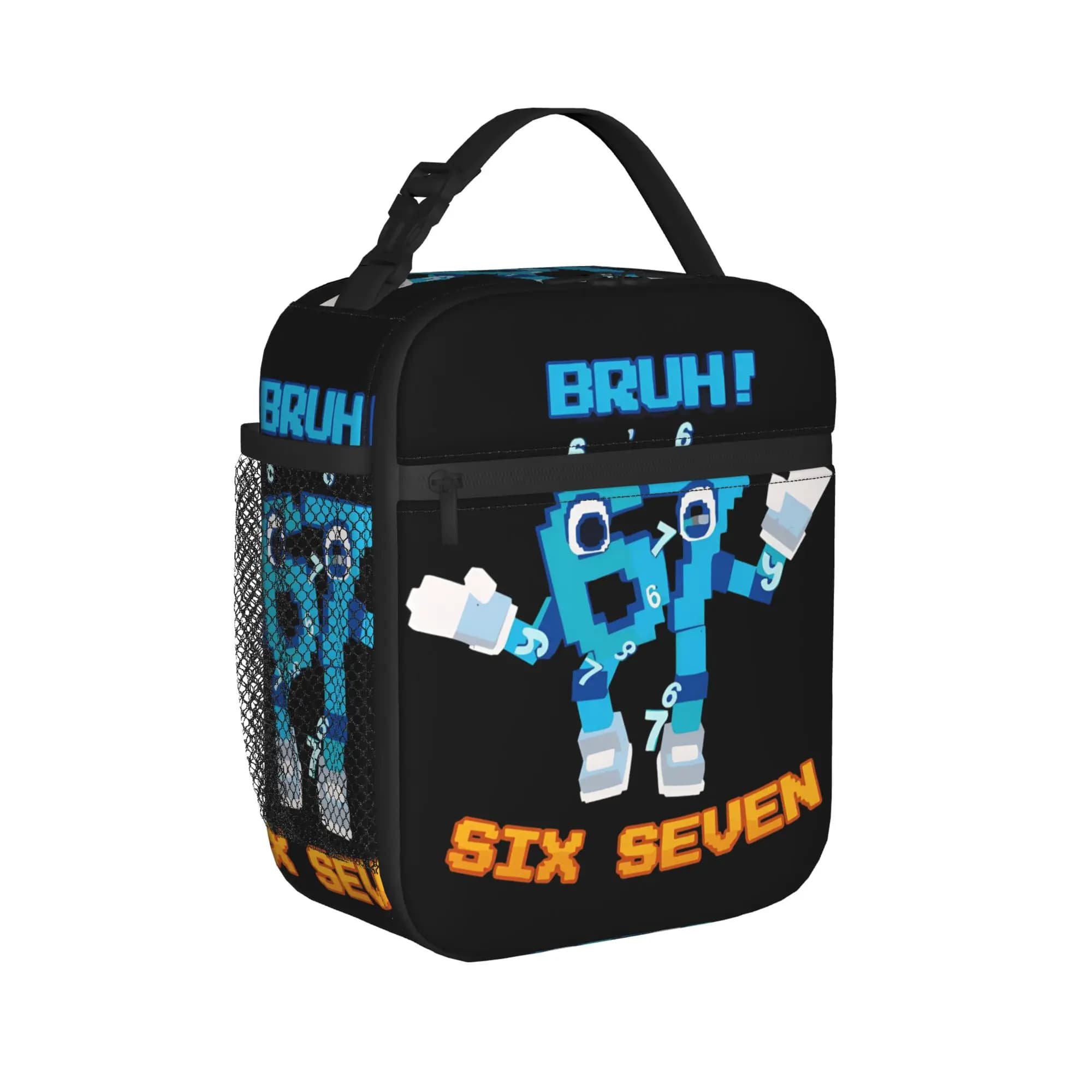 Borsa Termica Grande per il Pranzo con Meme 'Steal a brainrot 67 Six Seven Brainrot', Contenitore Termico per Alimenti, Borsa Frigo, Borsa Porta Pranzo