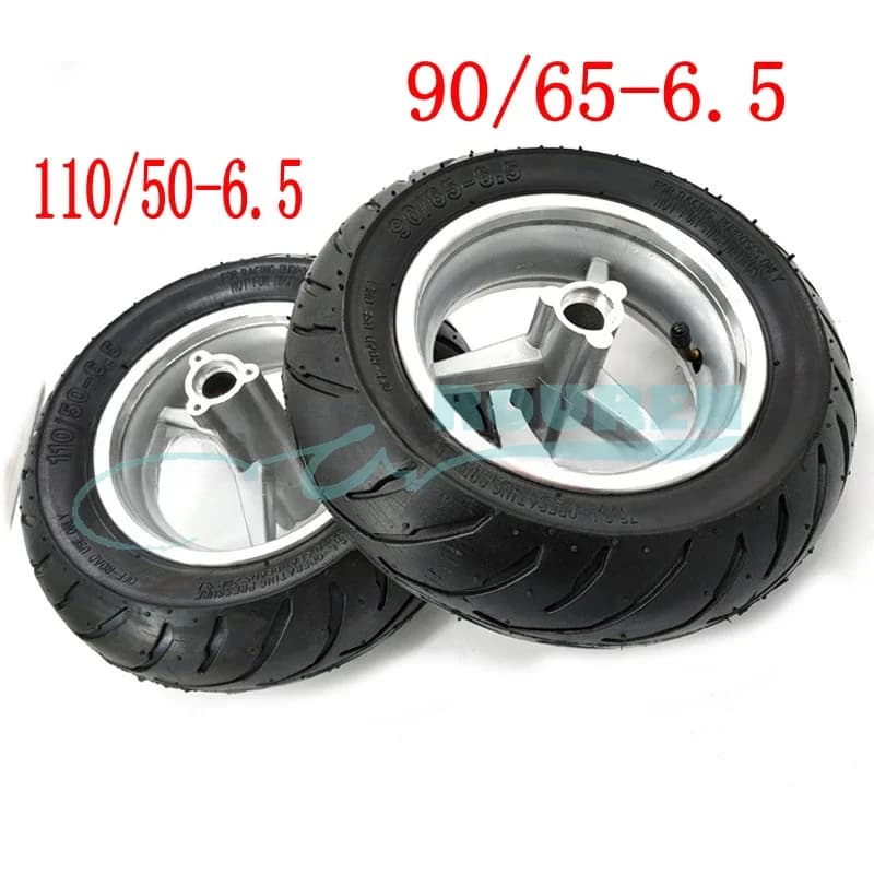 Mini auto sportiva moto 49CC piccola auto sportiva anteriore 90/65-6.5 pollici vuoto interno ed esterno pneumatici + ruote