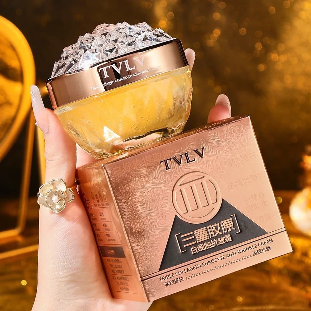 Triple collagen white cell anti-wrinkle cream, face cream that activates muscles, sebum control, moisturizing, Korean skin care