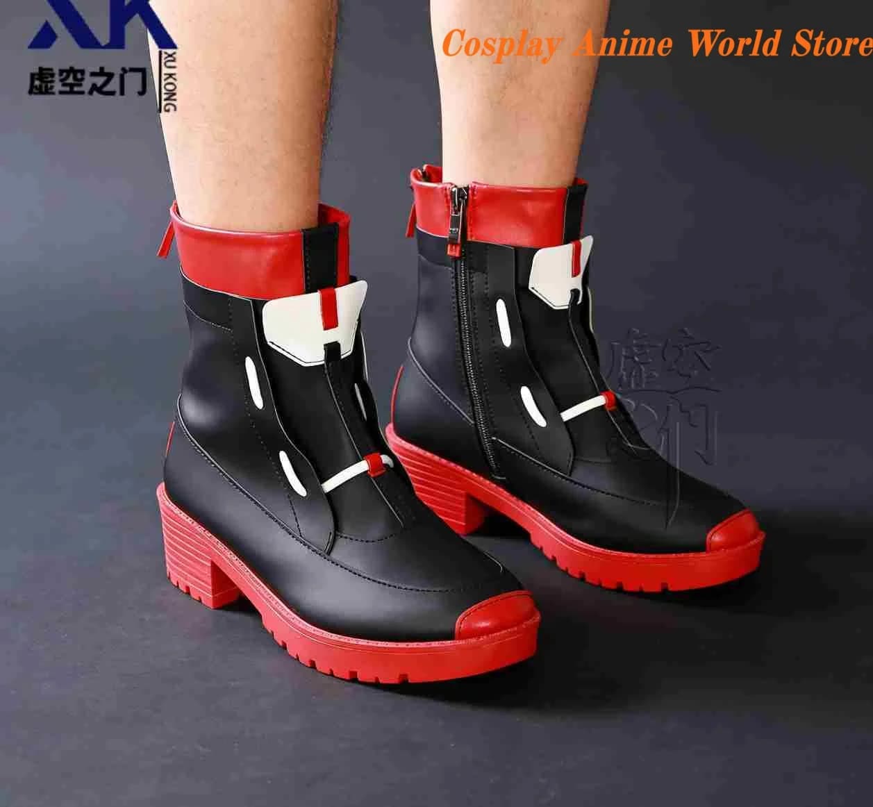 In stock Arknights Exusiai the New Covenant Cosplay Shoes Props boots Anime Game Halloween Women Role Play Shoes