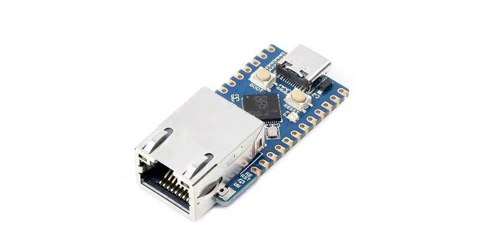 Waveshare RP2040-ETH Mini Development Board RP2040 Ethernet Port Module Raspberry Pi Microcontroller
