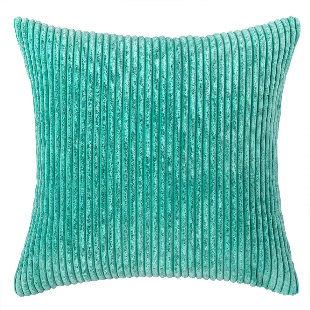 Inyahome Saga Federa per cuscino decorativa Boho verde dal design semplice Fodere per cuscini in morbido velluto con motivo ricamato per divano