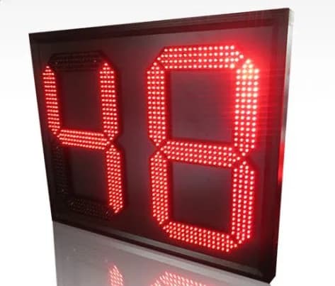 Basket da interno 24 secondi Tabellone segnapunti a diodi emettitori di luce da basket Cicalino con telecomando per interni 2 Conto alla rovescia digitale